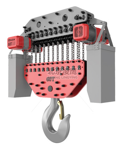 60噸DLER環(huán)鏈電動(dòng)葫蘆穿軸式